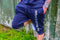 3/4 LENGTH NAVY-BLUE PANTS (BACK ZIP POCKET)