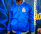 DEEP BLUE ALL MONEY IS LEGAL BOMBER JACKET