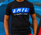 COOL BLUE/WHITE ALL MONEY IS LEGAL ACRONYM BLACK TEE