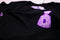 Black Purple Rain Money Bag Tee