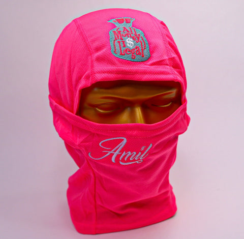 Neon Pink Face Mask