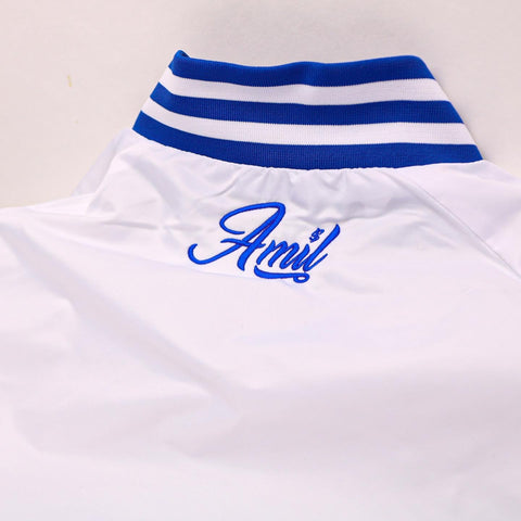 Platinum Blue All Money is Legal Bomber Jacket