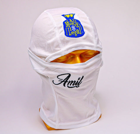 Golden Blue White Face Mask