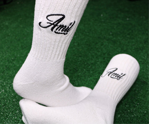 Plain Jane White Amil Socks (3 Pair)
