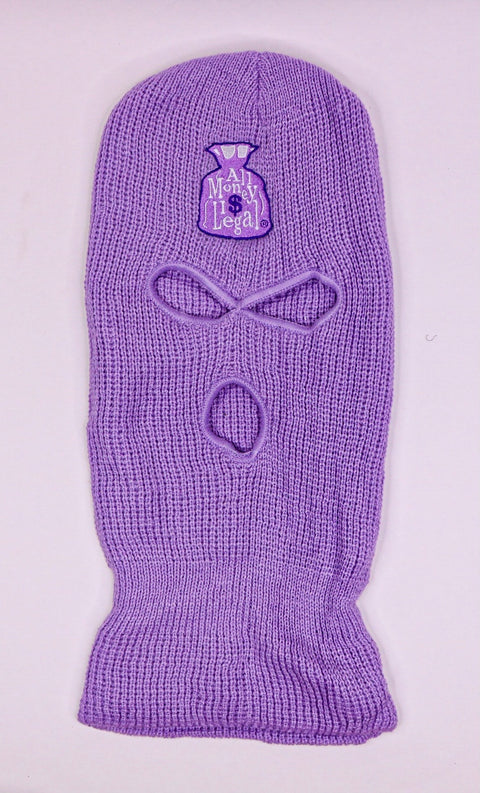 Lavender Money Bag Ski Mask