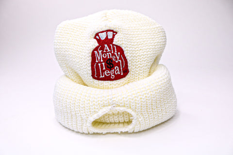 Crimson Pure White Ski Mask
