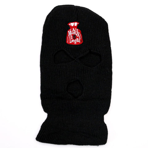 Crimson Black Ski Mask