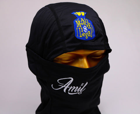 Golden Blue Black Face Mask