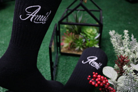 Plain Jane Black Amil Socks (3 Pair)