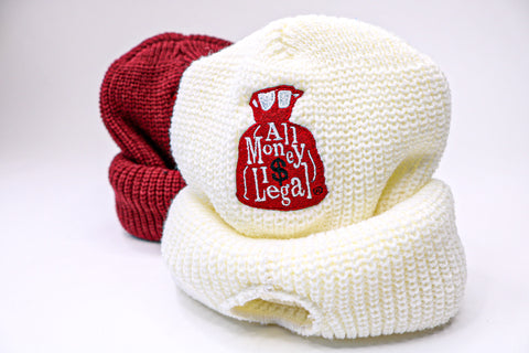 Crimson Pure White Ski Mask