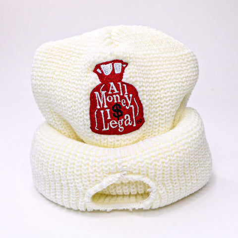 Crimson Pure White Ski Mask
