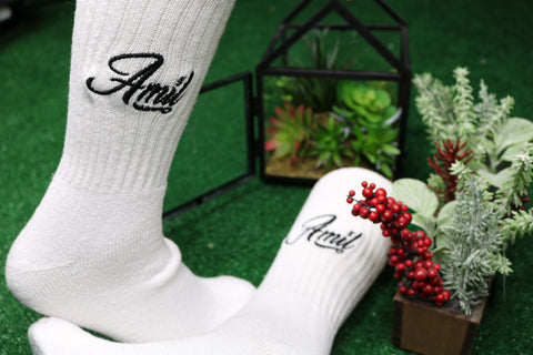 Plain Jane White Amil Socks (3 Pair)
